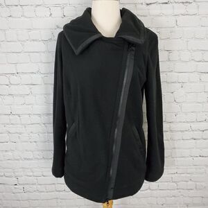 Lululemon Black Fleece Moto Jacket sz 4 Soft Cozy